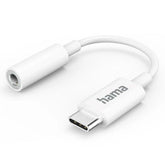 Hama USB Type - C Male to 3.5mm Jack Female Adapter, White - FIXgenie